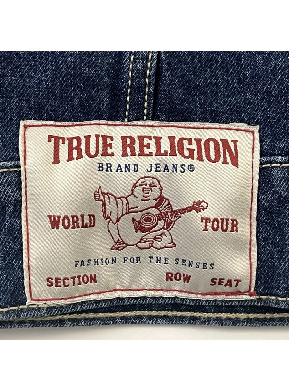 True Religion Mens XL Jesse Trucker Blue Jean Denim Jacket New 10087 - Picture 5 of 7